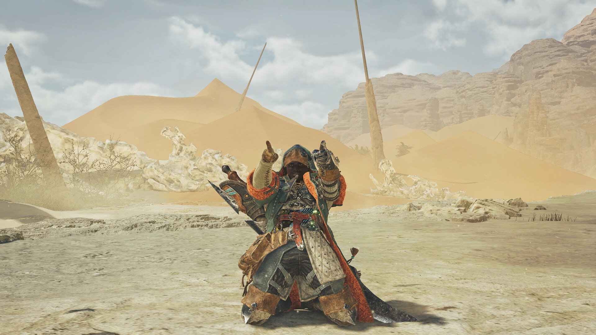 Monster Hunter Wilds - Gesture: Celebratory Knee Slide screenshot 2
