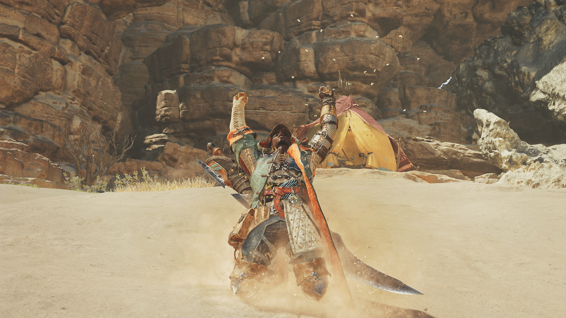 Monster Hunter Wilds - Gesture: Celebratory Knee Slide screenshot 1