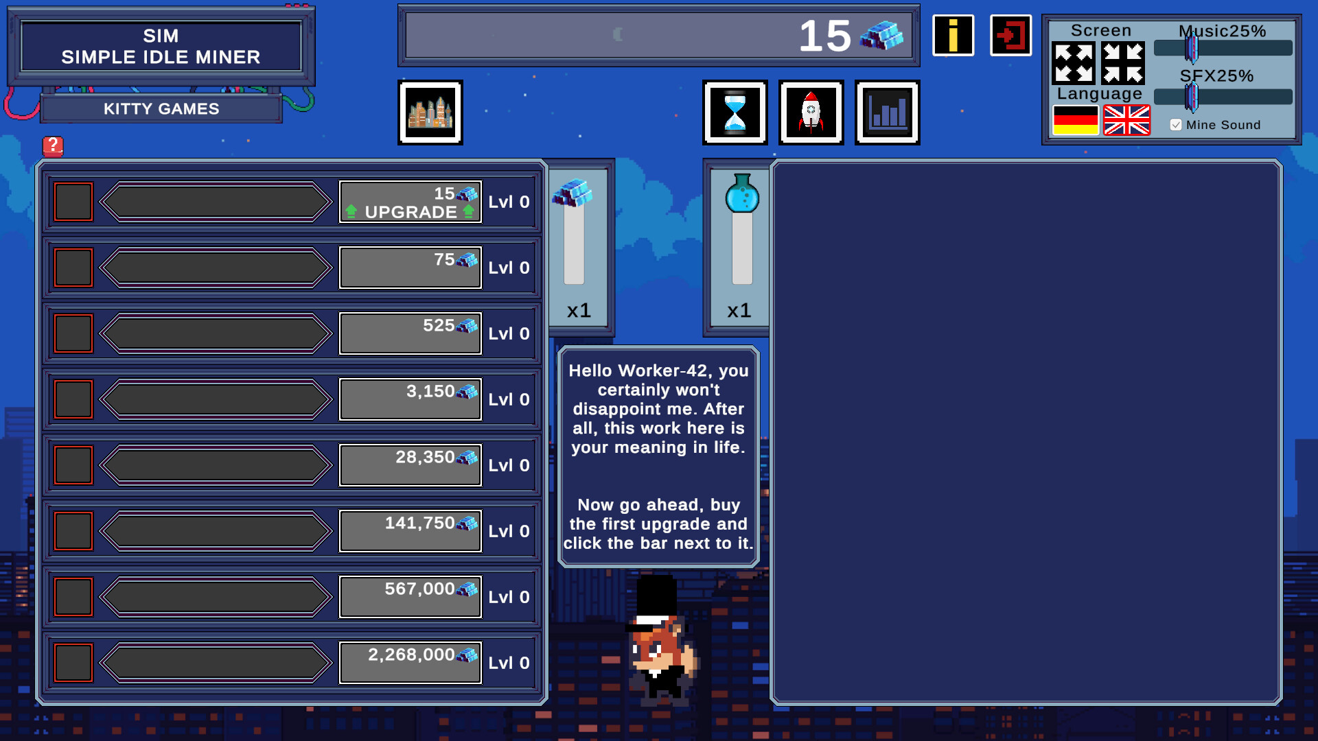 SIM - Simple Idle Miner screenshot 1
