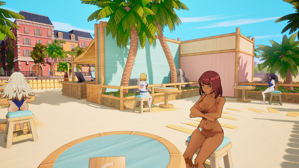 【3D互动SLG】二次元老婆沙滩酒吧-STEAM官中版(PC