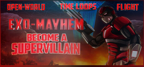 Exo Mayhem: A Supervillain Experience — Steam header