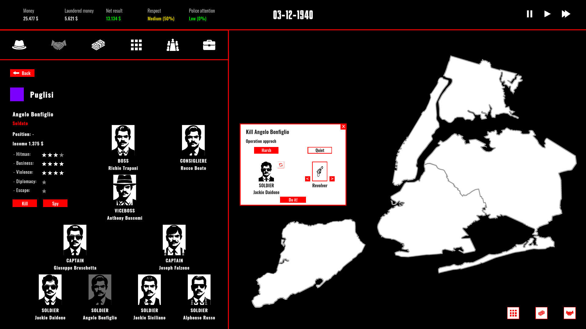 Wiseguys: The Commission screenshot 2