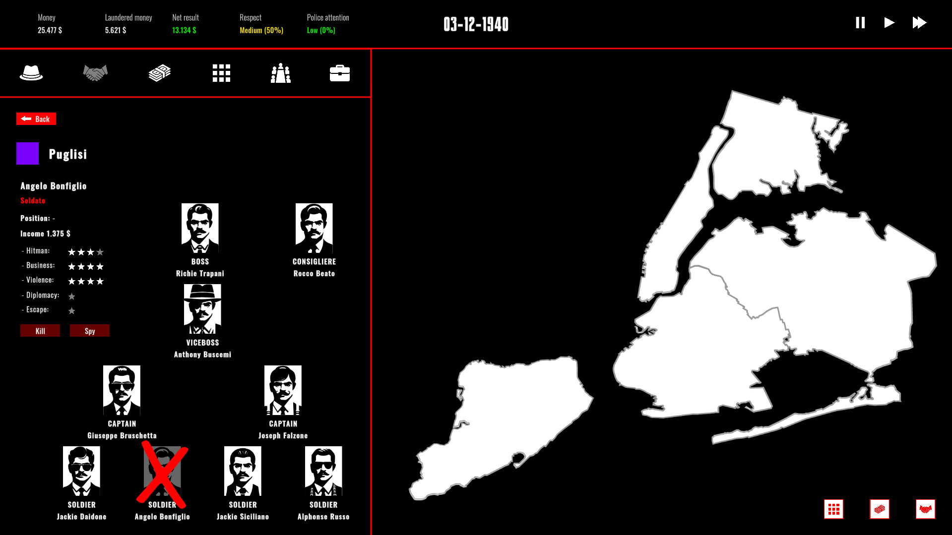 Wiseguys: The Commission screenshot 3