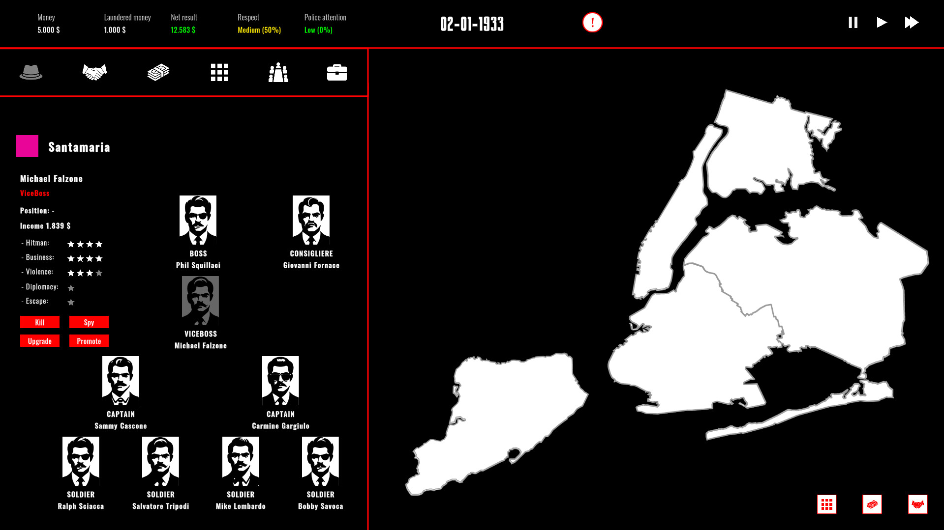 Wiseguys: The Commission screenshot 1