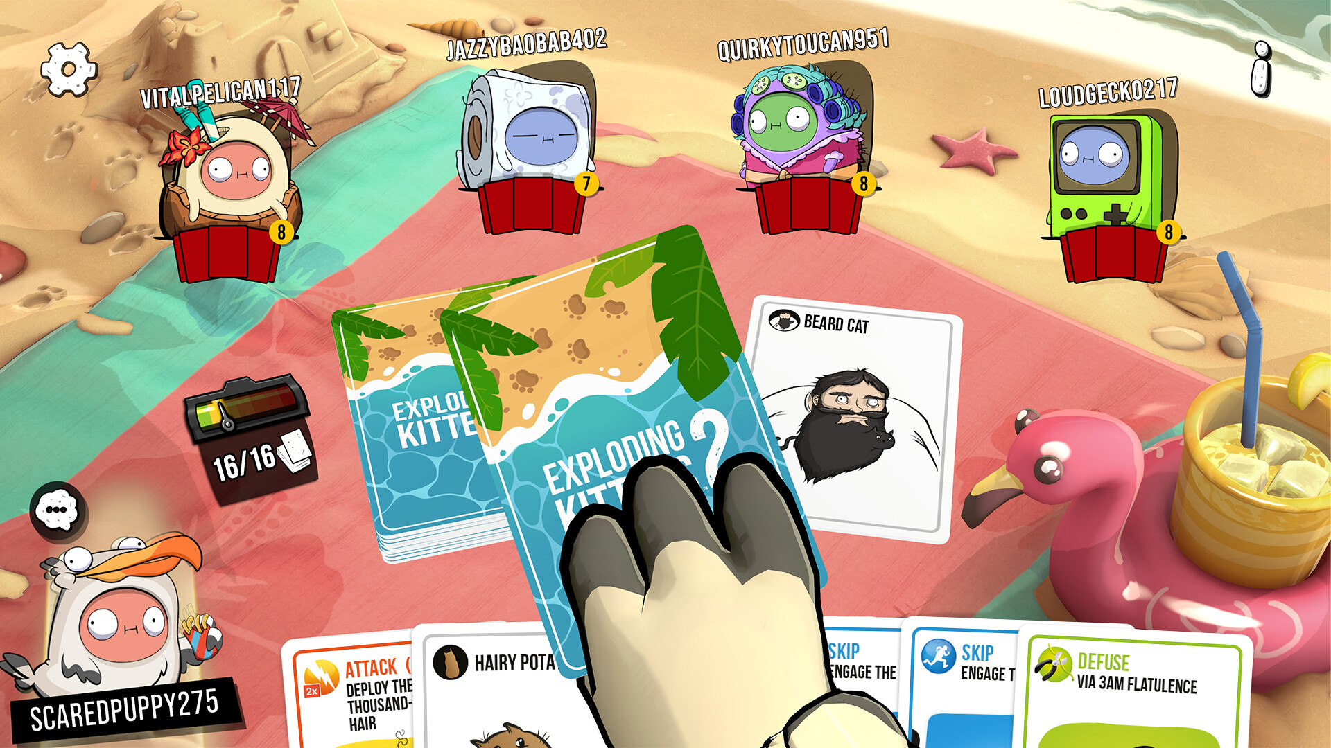 Exploding Kittens® 2: Beach Day Pack screenshot 2