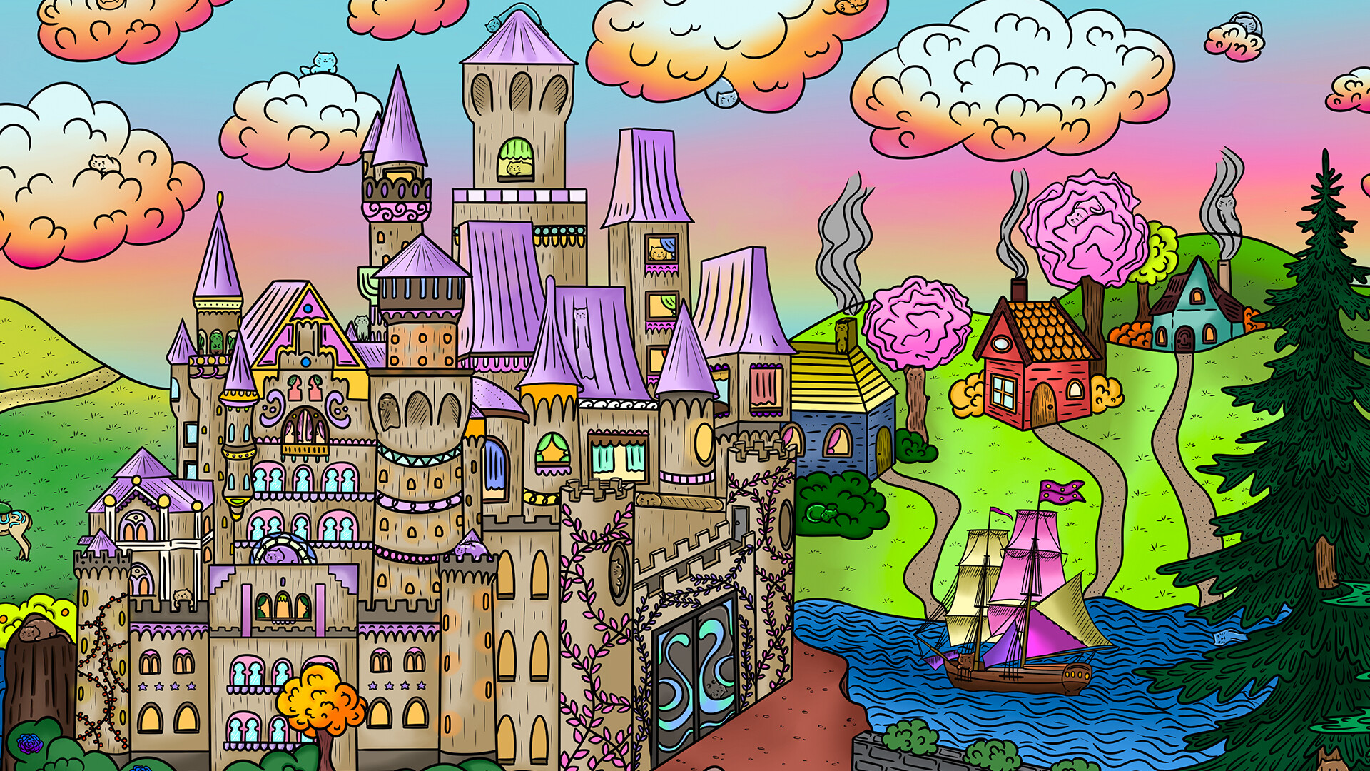 100 Fantasy Cats screenshot 1