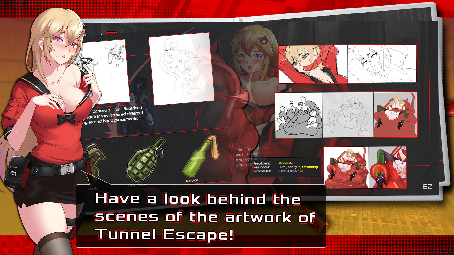 Tunnel Escape: Artbook and Wallpapers (+18) screenshot 2