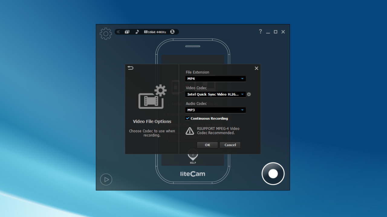 liteCam Android: No Root Android Screen Recorder screenshot 3