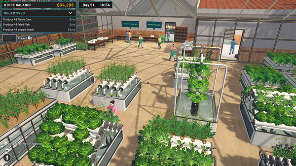 Hydroponics Farm & Store Simulator screenshot