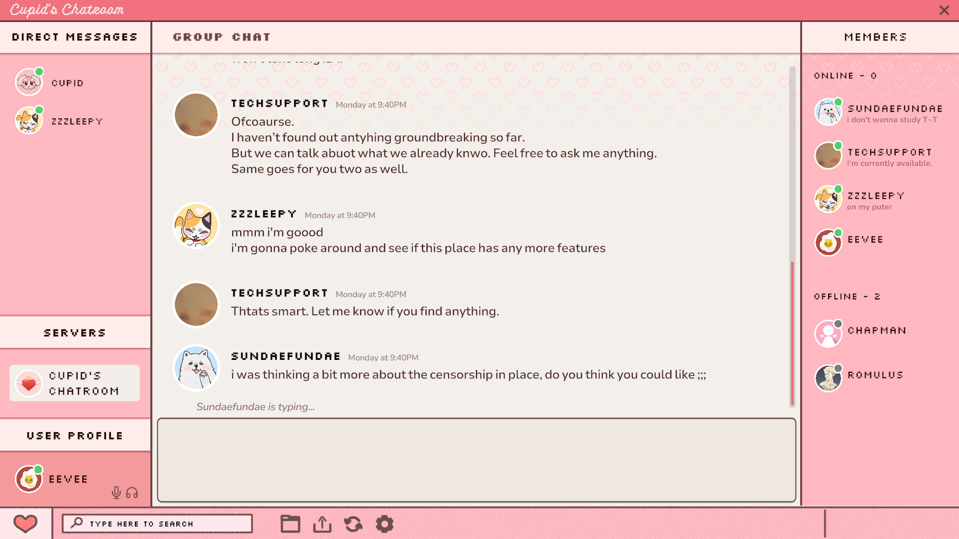 Cupid's Chatroom screenshot 3