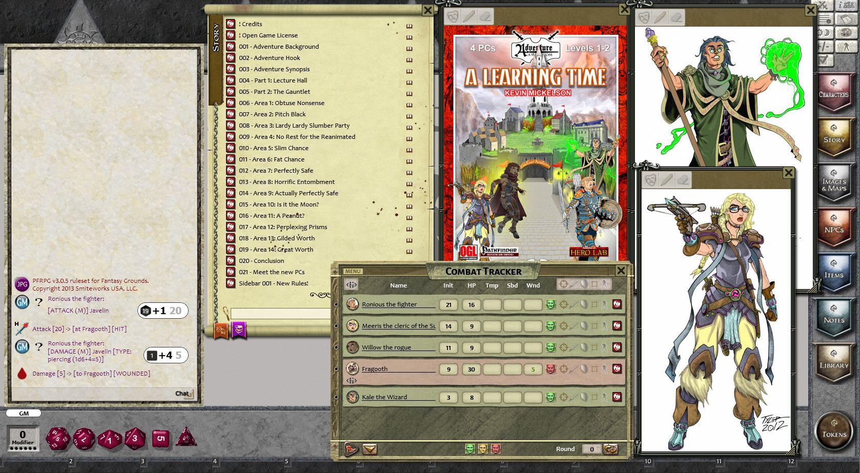 Fantasy Grounds - PFRPG: BASIC1 - A Learning Time screenshot 1