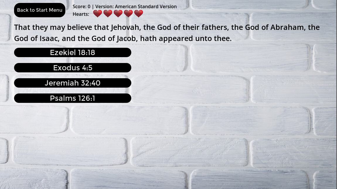Bible Verse Challenge screenshot 1