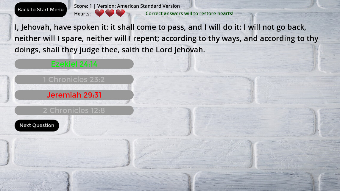 Bible Verse Challenge screenshot 2
