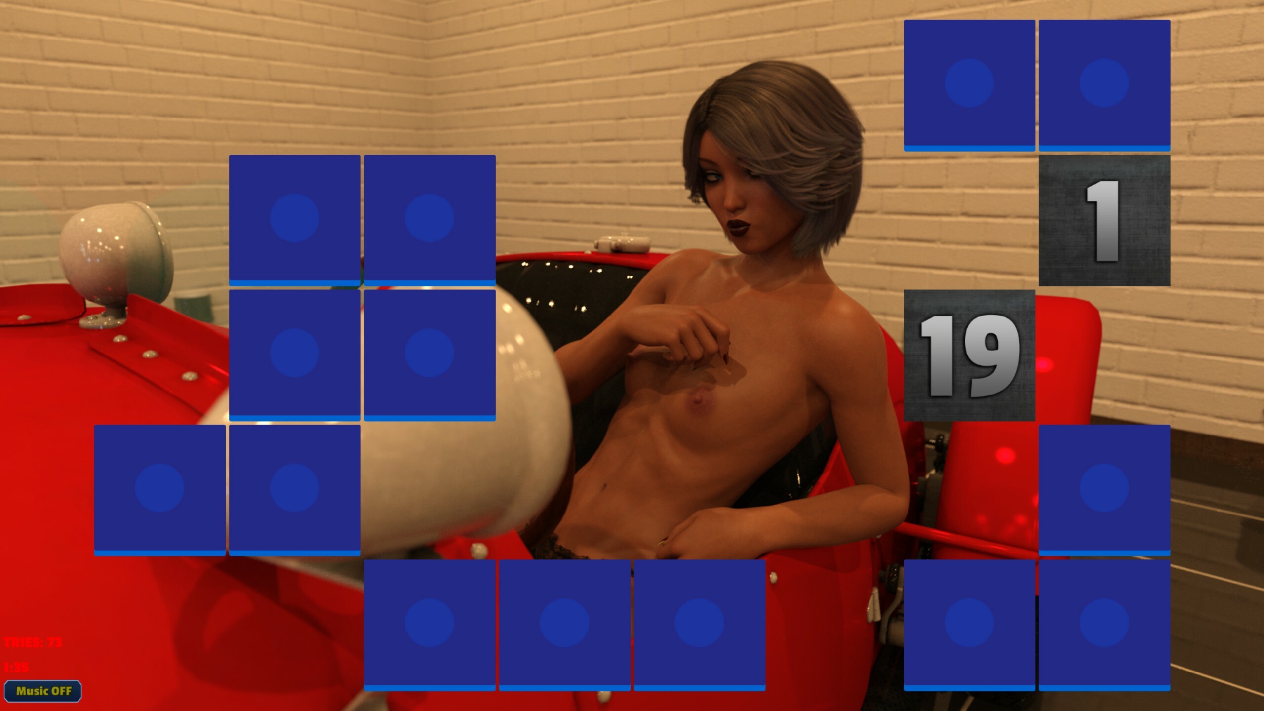 Sexy Memory Puzzle - Sports Car Girl screenshot 3