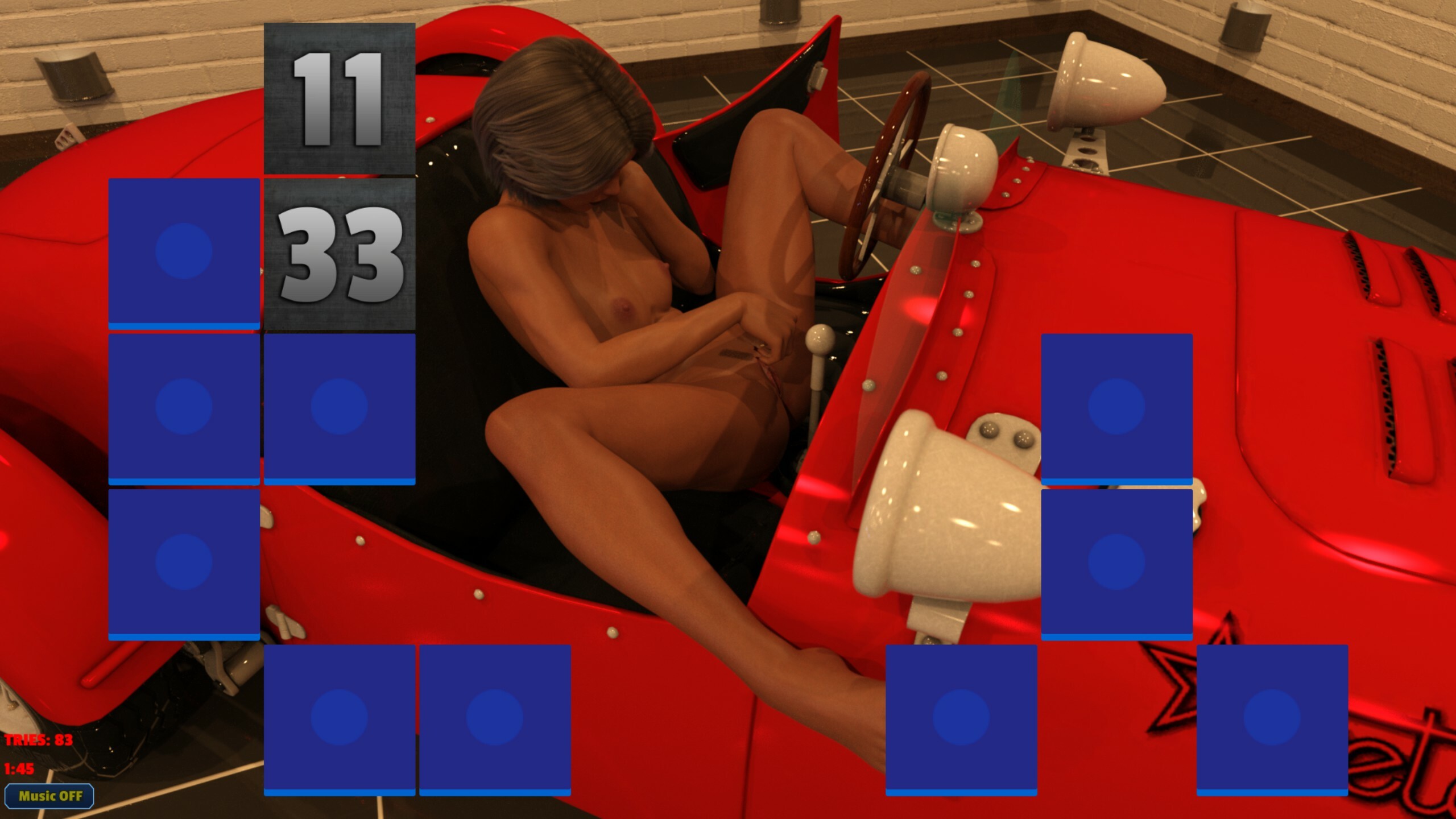 Sexy Memory Puzzle - Sports Car Girl screenshot 5