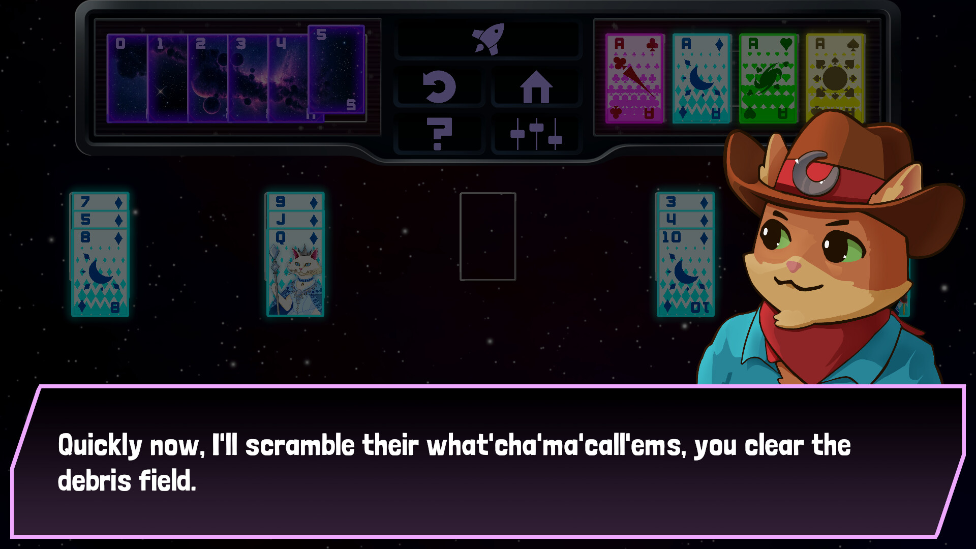 Space Cat Solitaire screenshot 7