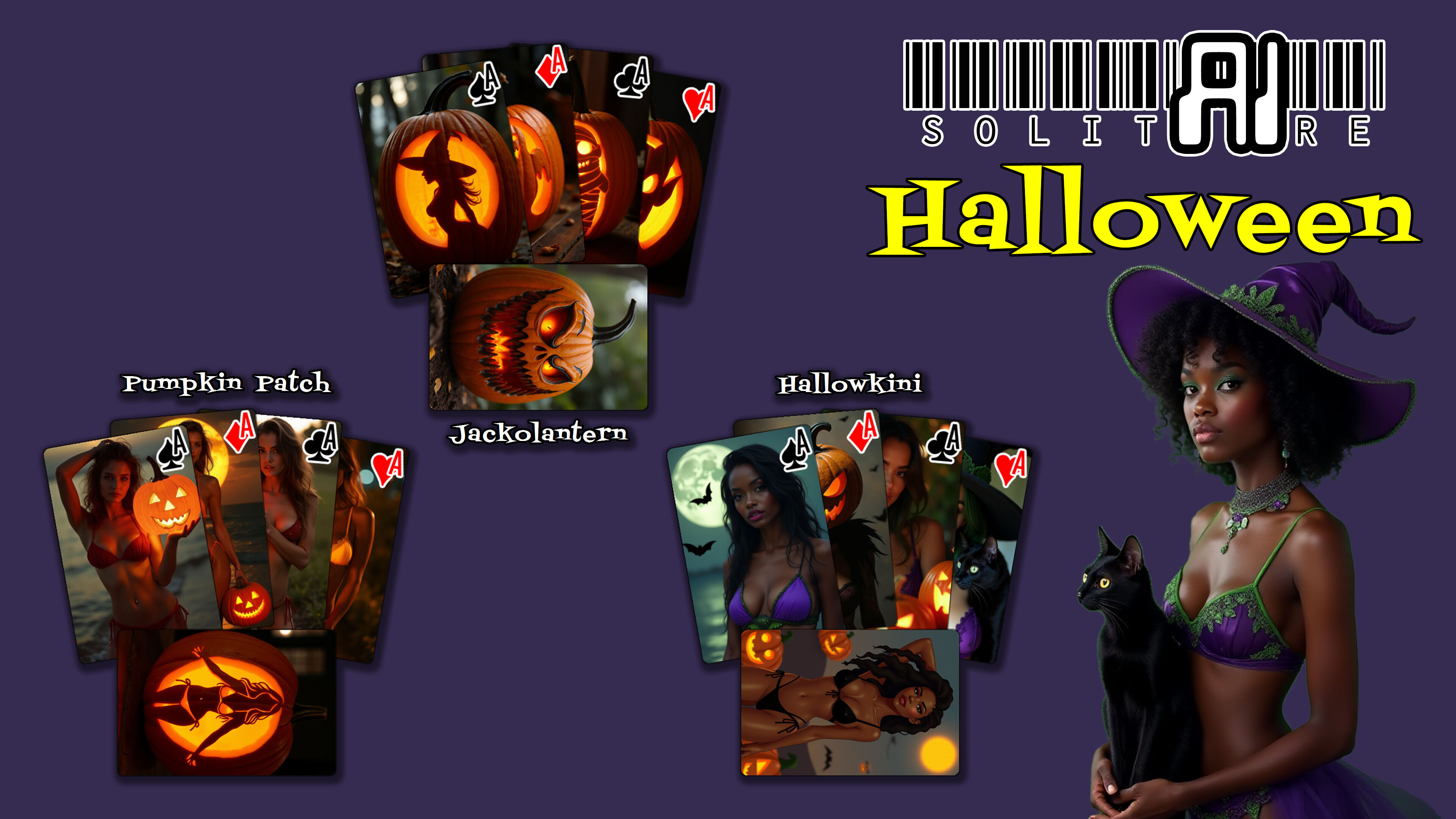 AI Solitaire - Halloween screenshot 1