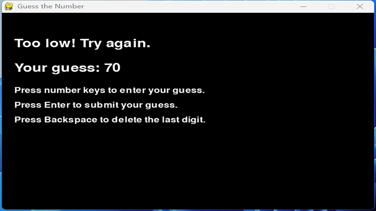 Mini Game：Guess numbers screenshot 2