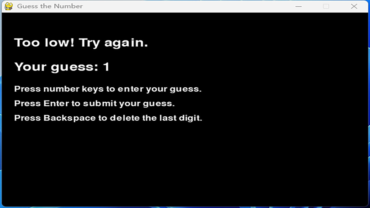 Mini Game：Guess numbers screenshot 1