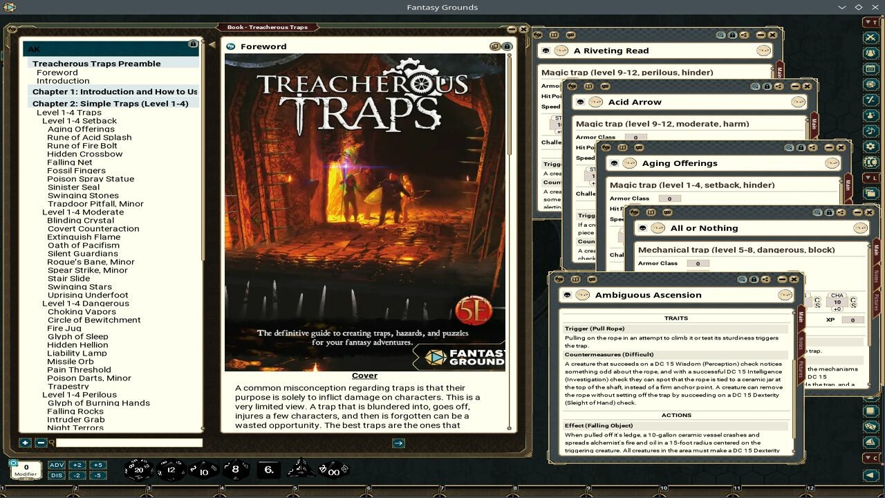 Fantasy Grounds - Treacherous Traps screenshot 5
