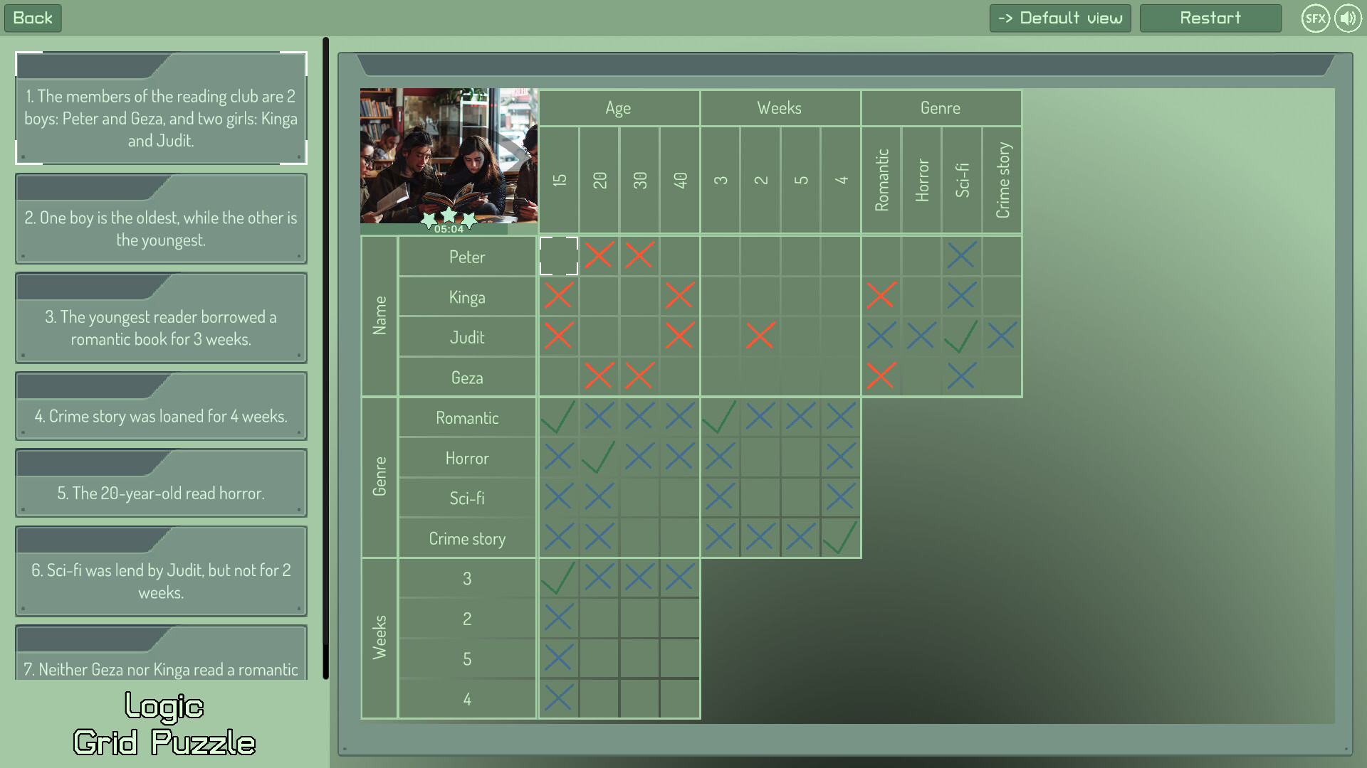 Logic Grid Puzzle screenshot 14