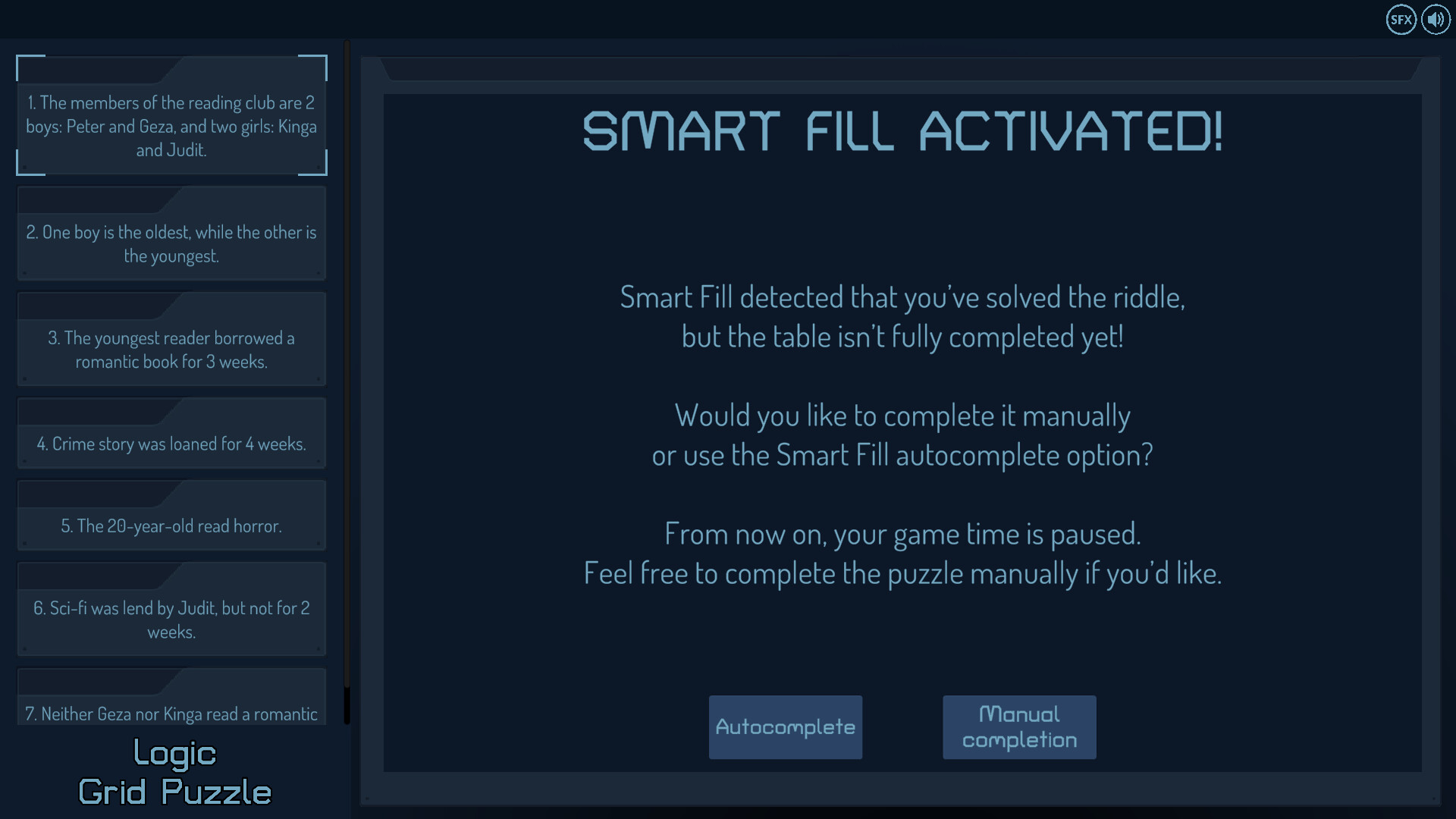 Logic Grid Puzzle Demo screenshot 13