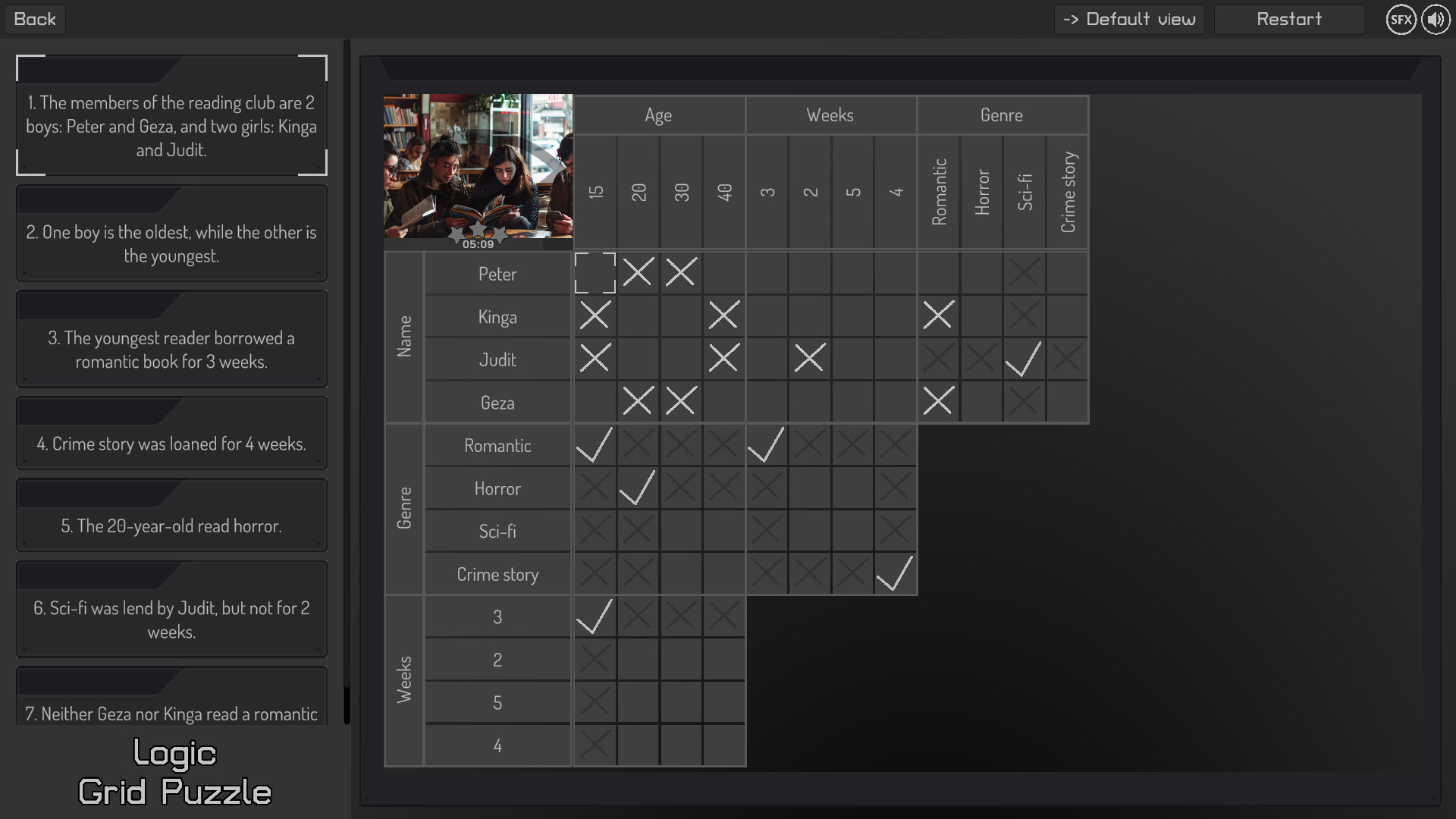 Logic Grid Puzzle Demo screenshot 16