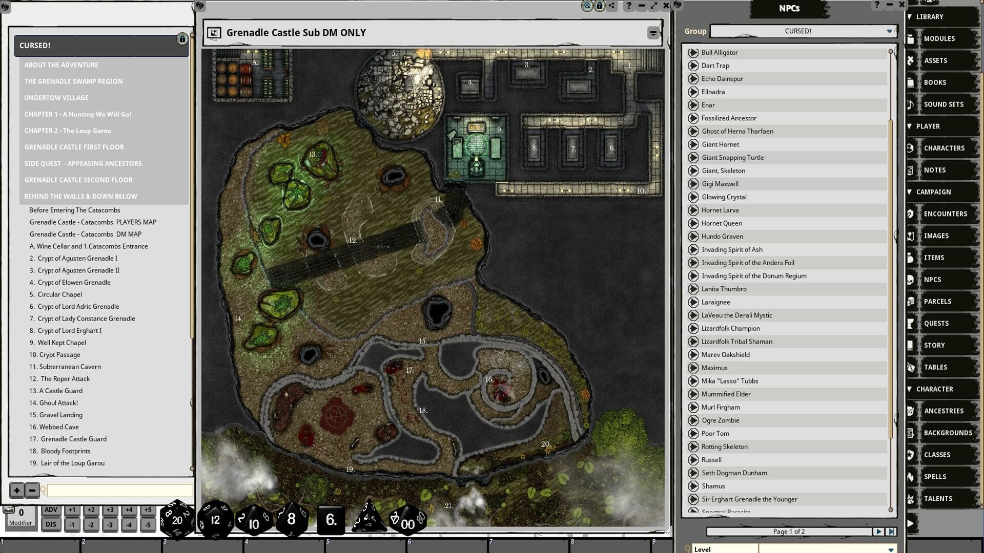 Fantasy Grounds - CURSED! screenshot 8