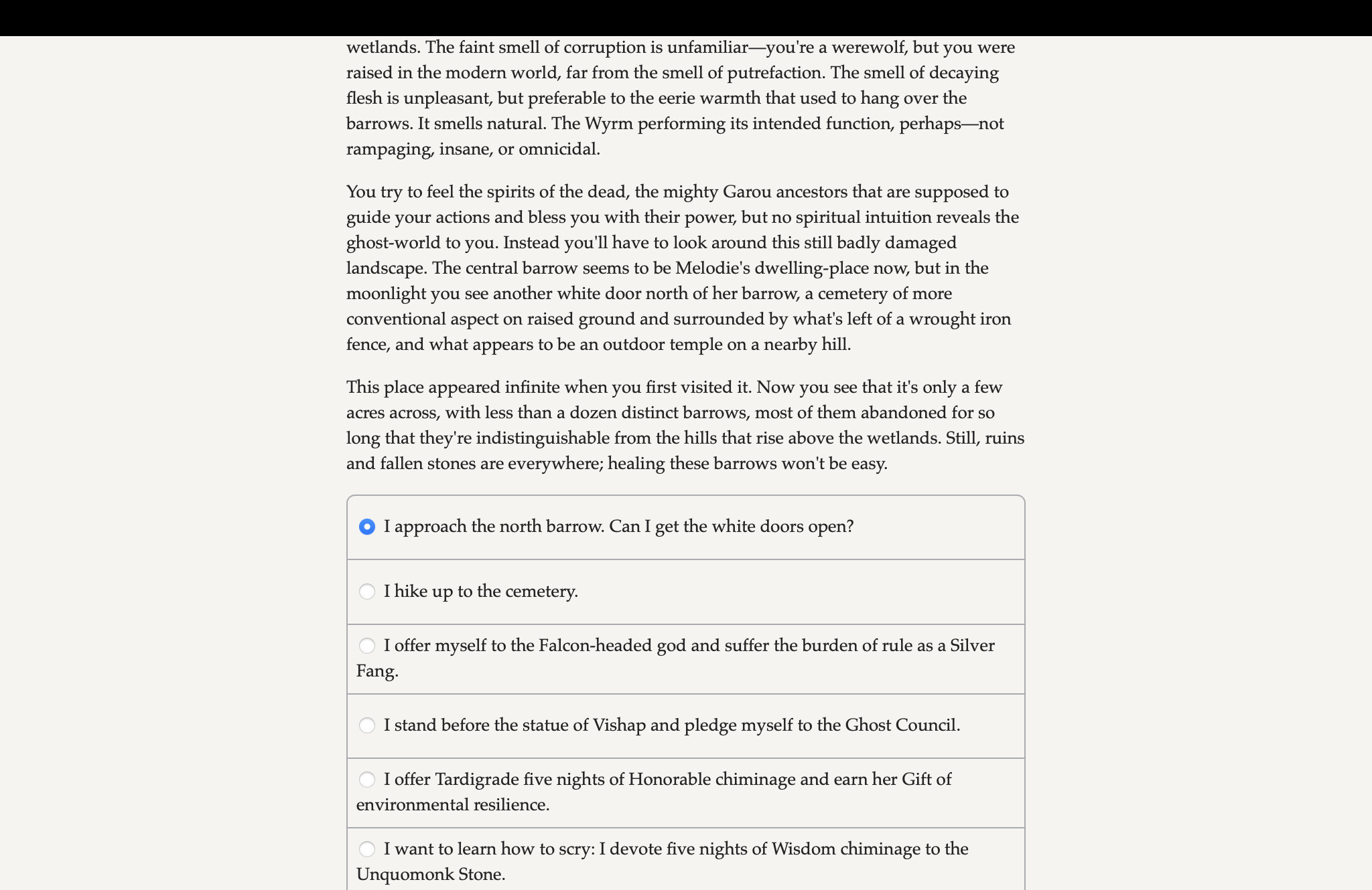 Werewolf: The Apocalypse — The Book of Hungry Names — Those Who Refuse to Die screenshot 1