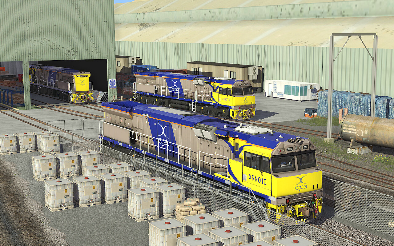Trainz 2022 DLC - C44aci Locomotive - Xstrata/Glencore Pack