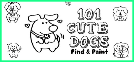 101 Cute Dogs: Find & Paint Cover Image