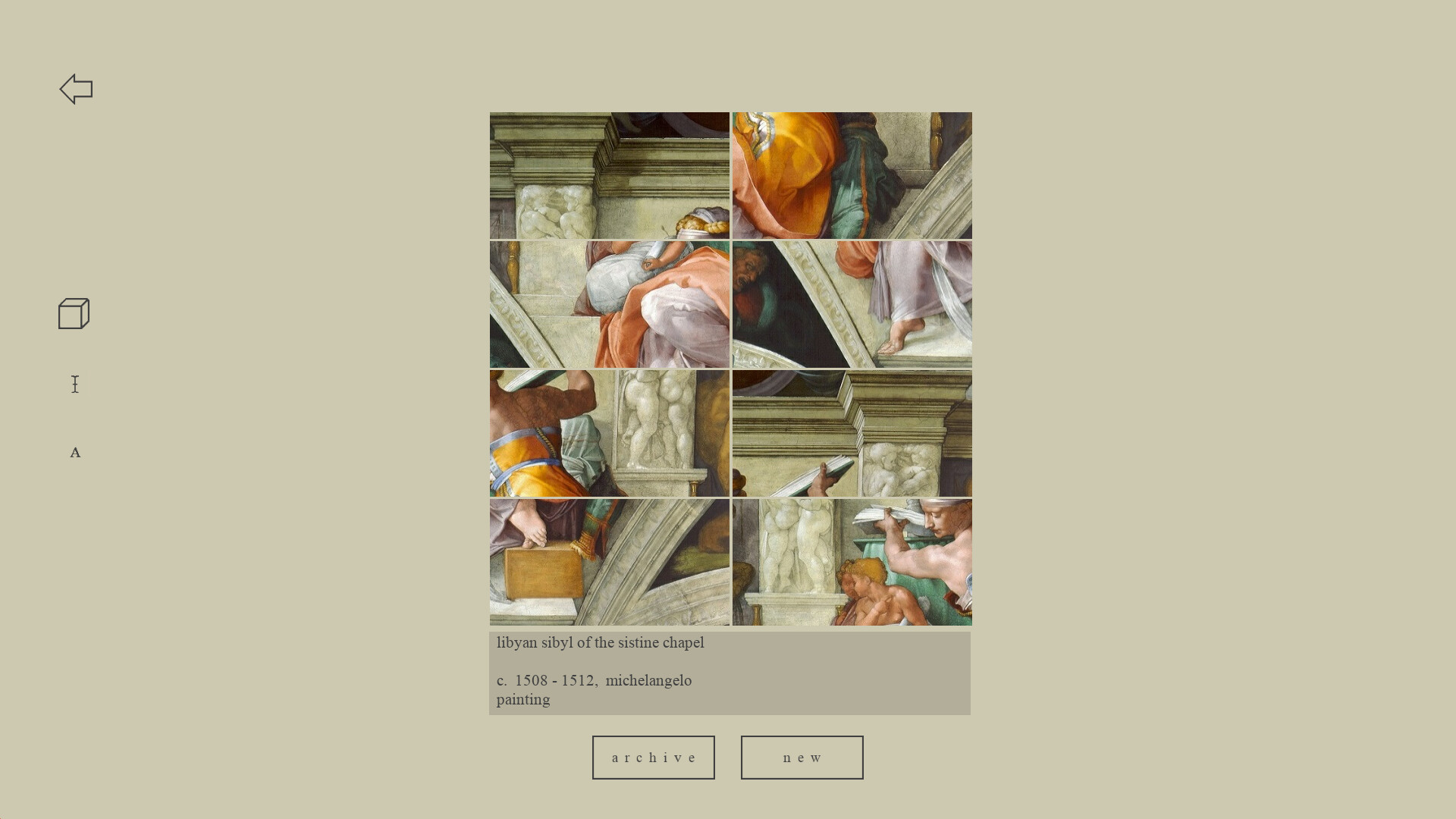 Ekphrasis screenshot 1