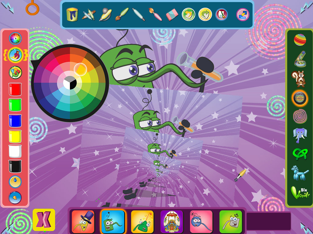 Bin Weevils Arty Arcade screenshot 2