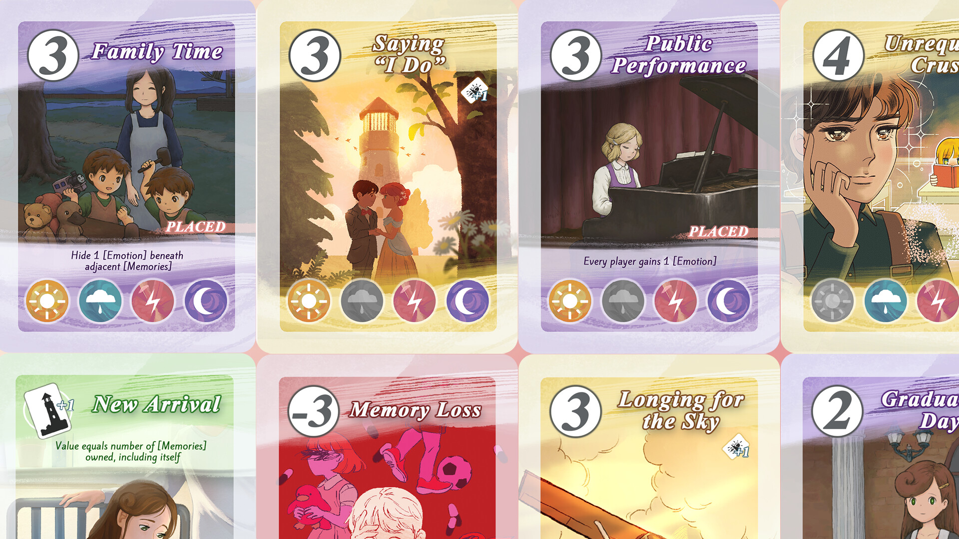 Bestest Memories - To the Moon Board Game Print-n-Play screenshot 2