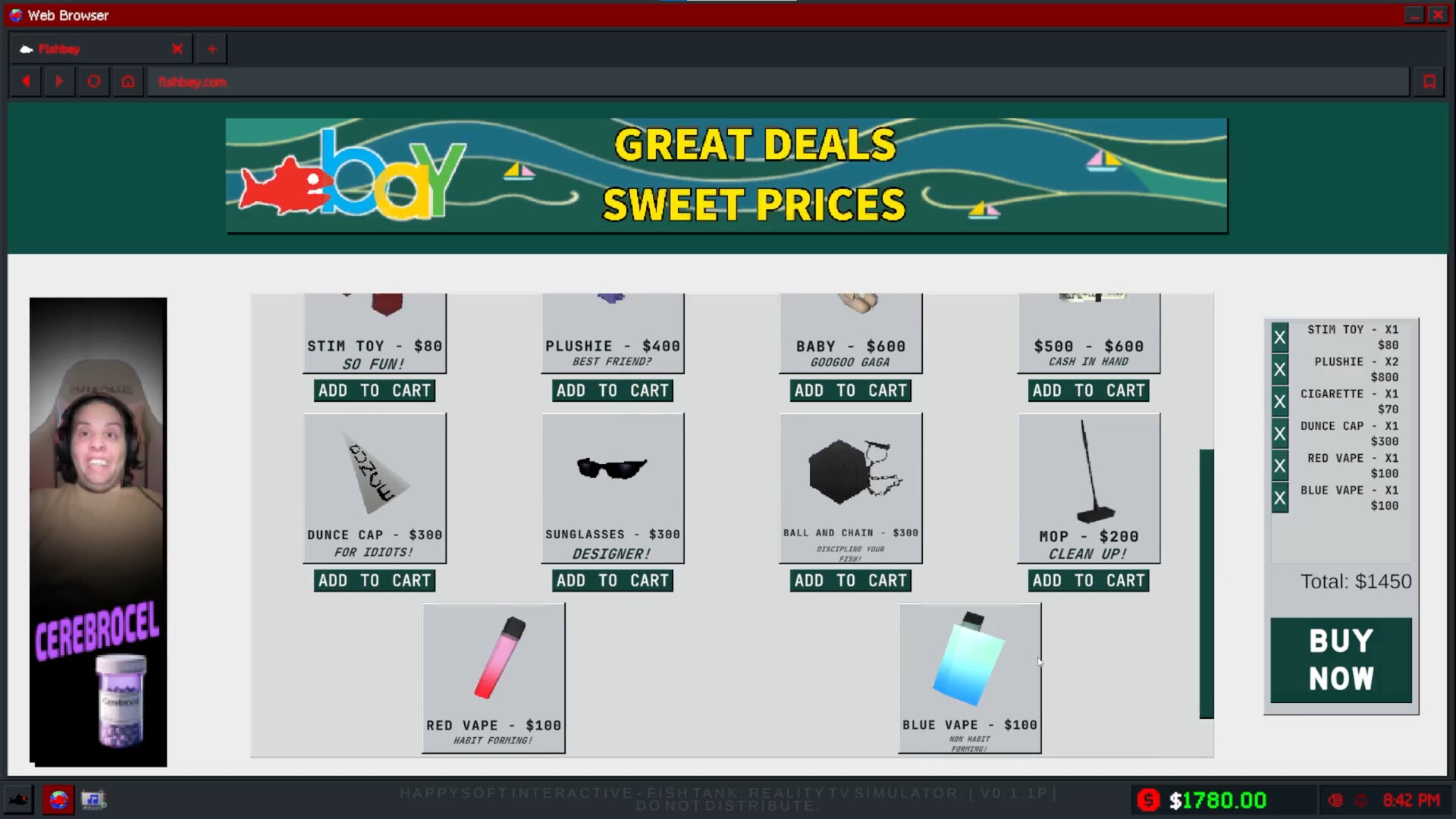 Fishtank Reality TV Simulator - PC Game Screenshot