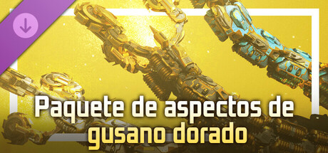 Paquete de aspectos de gusano dorado