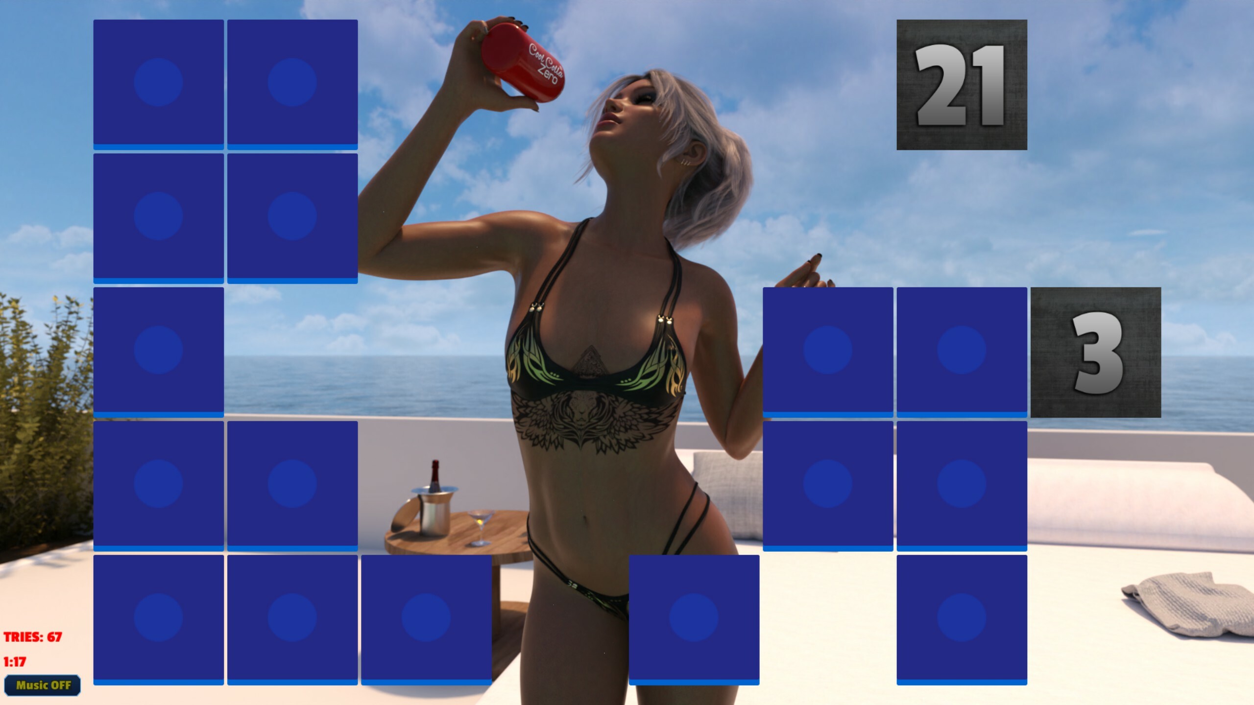 Sexy Memory Puzzle - Pool Girls screenshot 3