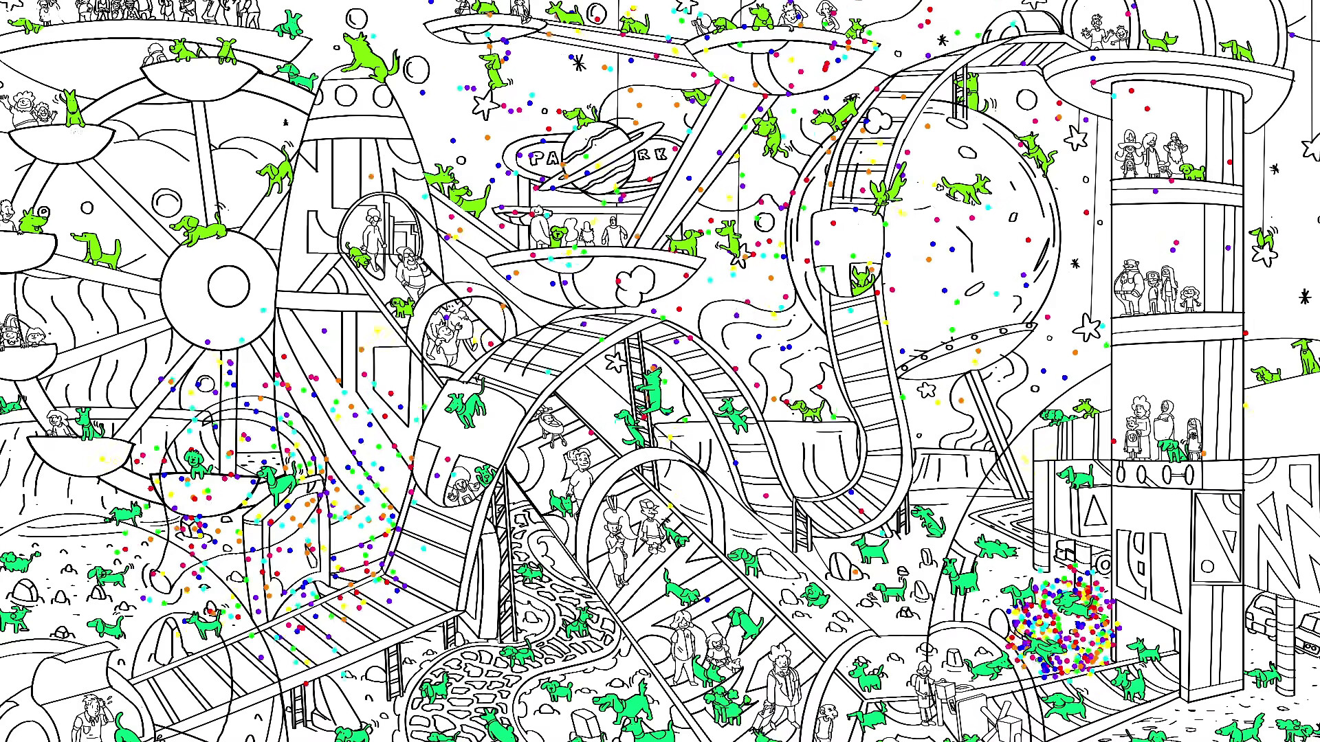 101 Cute Playland Dogs: Find & Paint screenshot 1