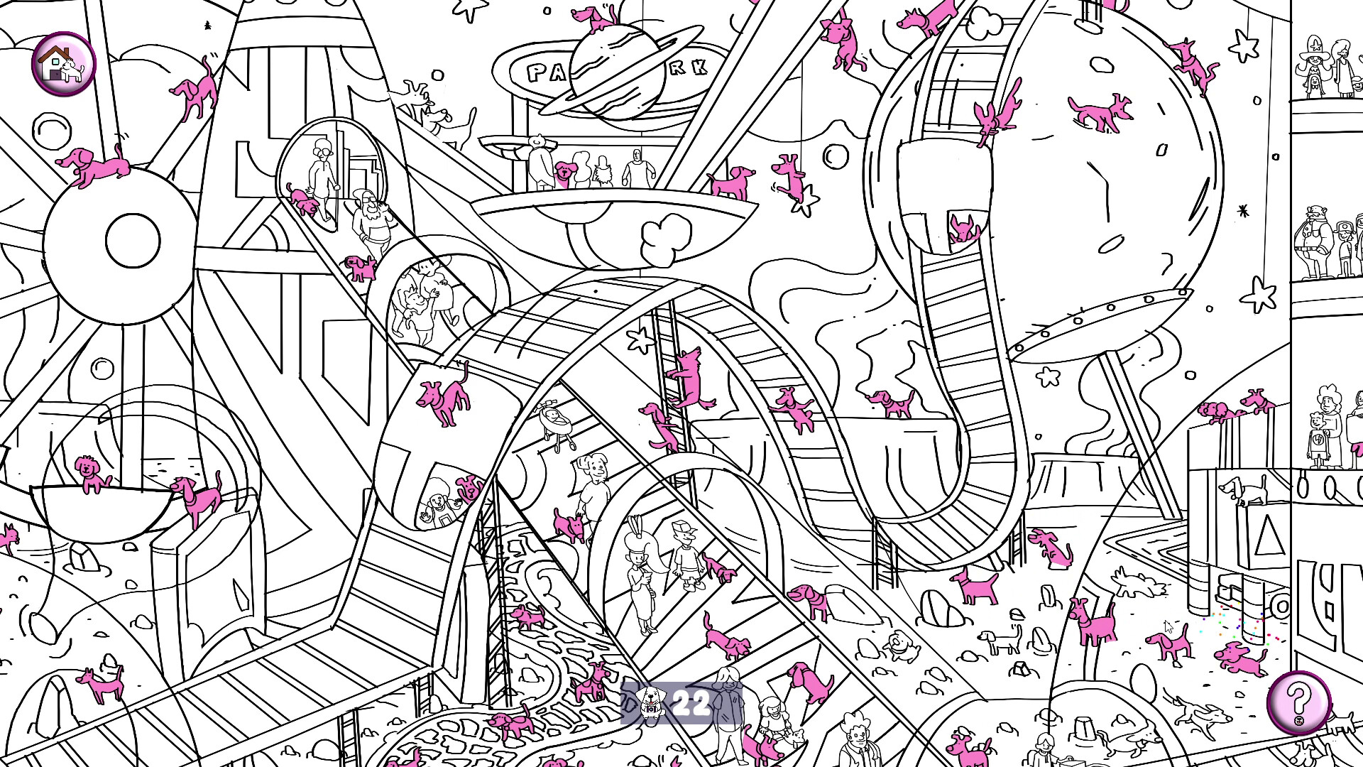 101 Cute Playland Dogs: Find & Paint screenshot 2