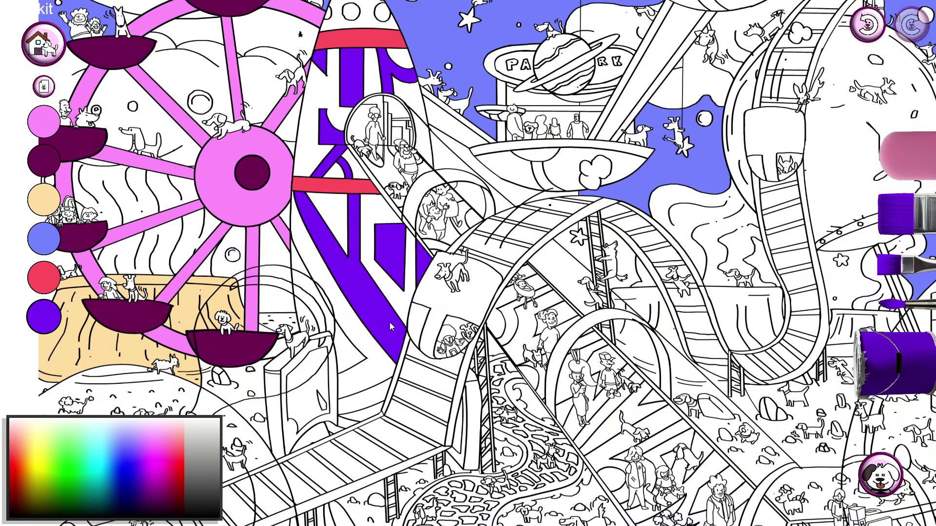 101 Cute Playland Dogs: Find & Paint screenshot 3