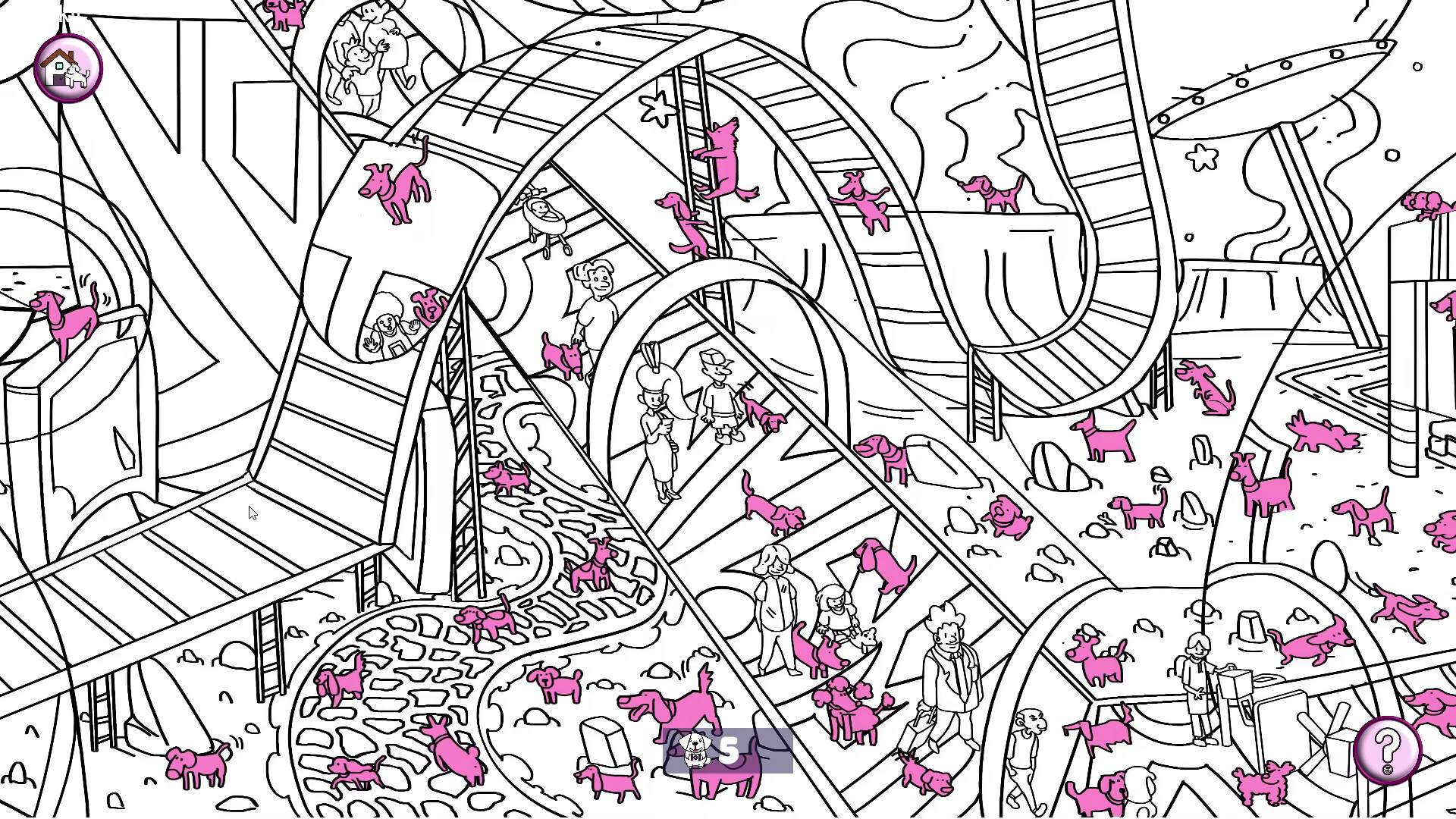 101 Cute Playland Dogs: Find & Paint screenshot 7