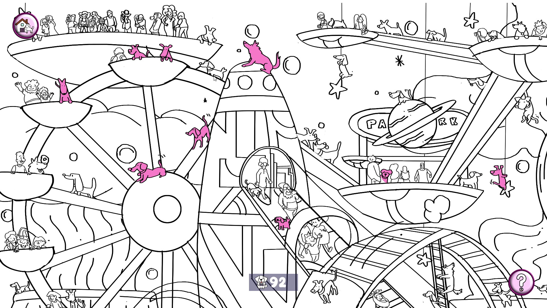 101 Cute Playland Dogs: Find & Paint screenshot 5