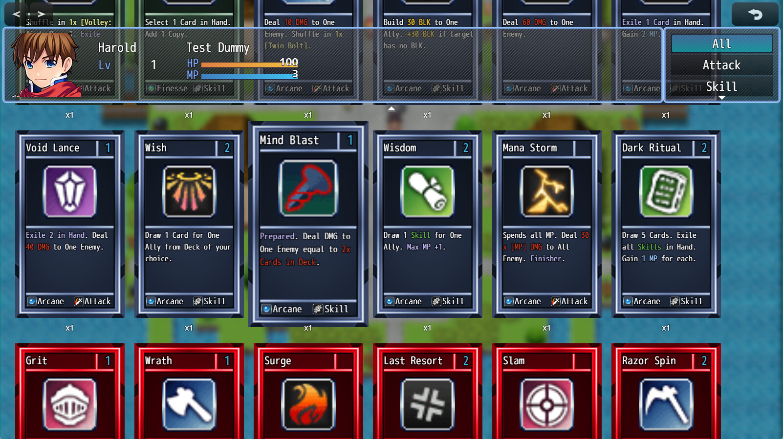 RPG Maker MZ - Card Game Combat Deckbuilder Engine screenshot 1