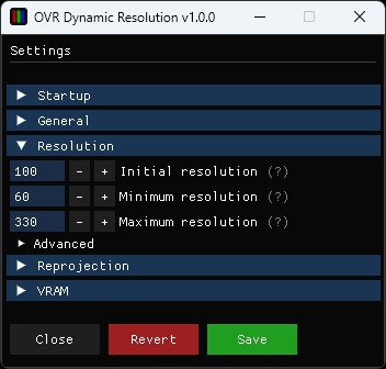 OVR Dynamic Resolution screenshot 4