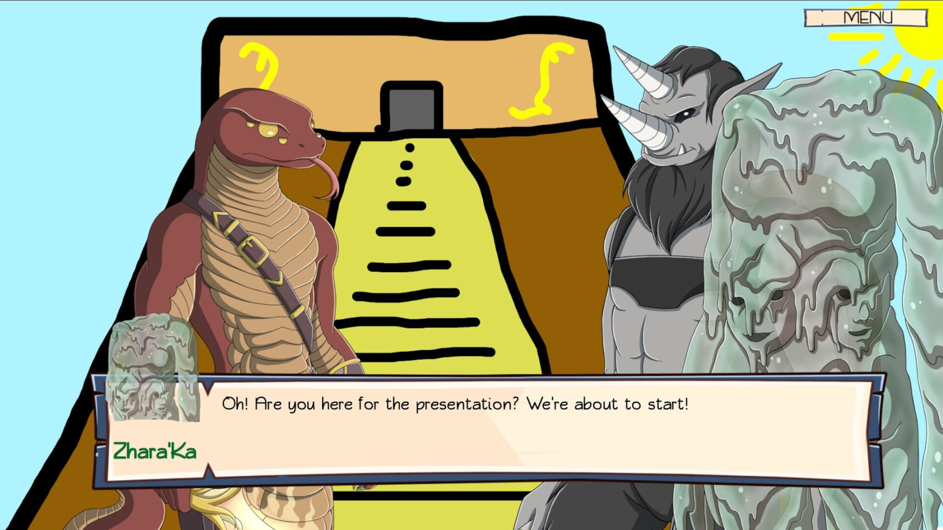 Tentacle Prawn: (Actually) A Cthulhu Dating Sim New Game+ Benefits HD screenshot 3