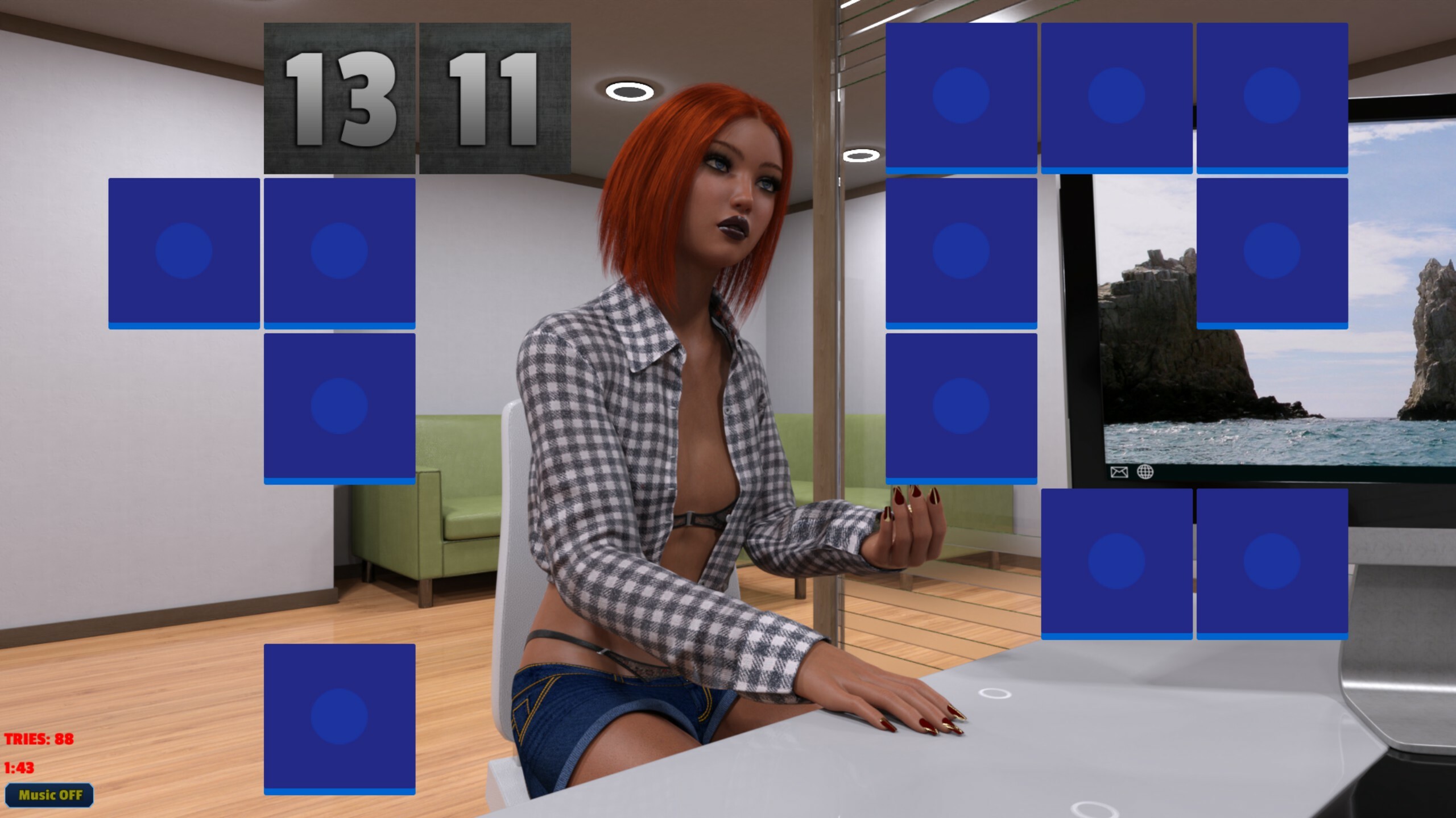 Sexy Memory Puzzle - Futanari Doctor screenshot 1