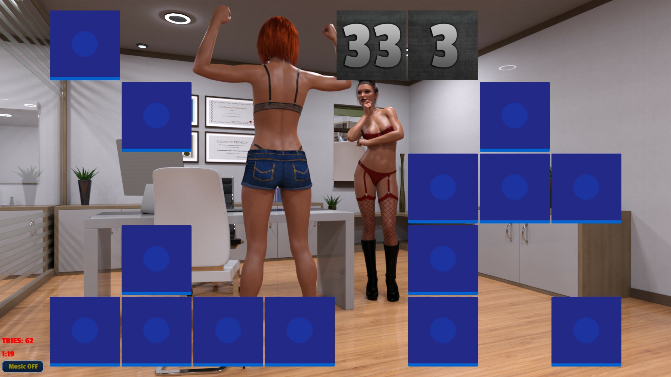 Sexy Memory Puzzle - Futanari Doctor screenshot 2