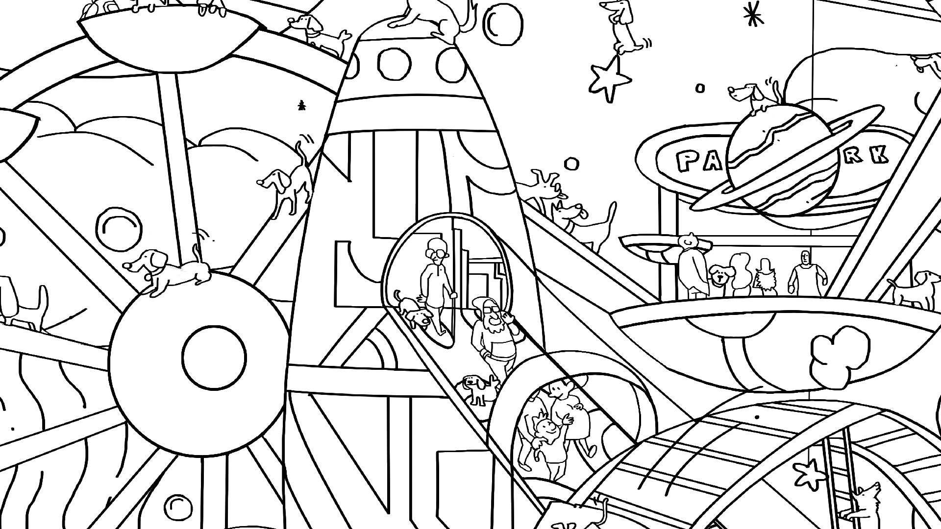 101 Cute Playland Dogs: Find & Paint - Artbook screenshot 1