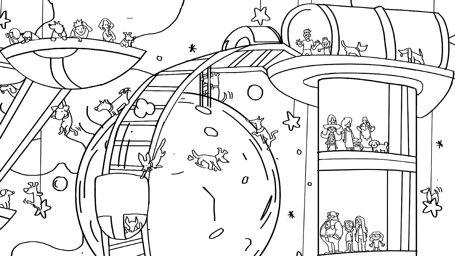101 Cute Playland Dogs: Find & Paint - Artbook screenshot 2
