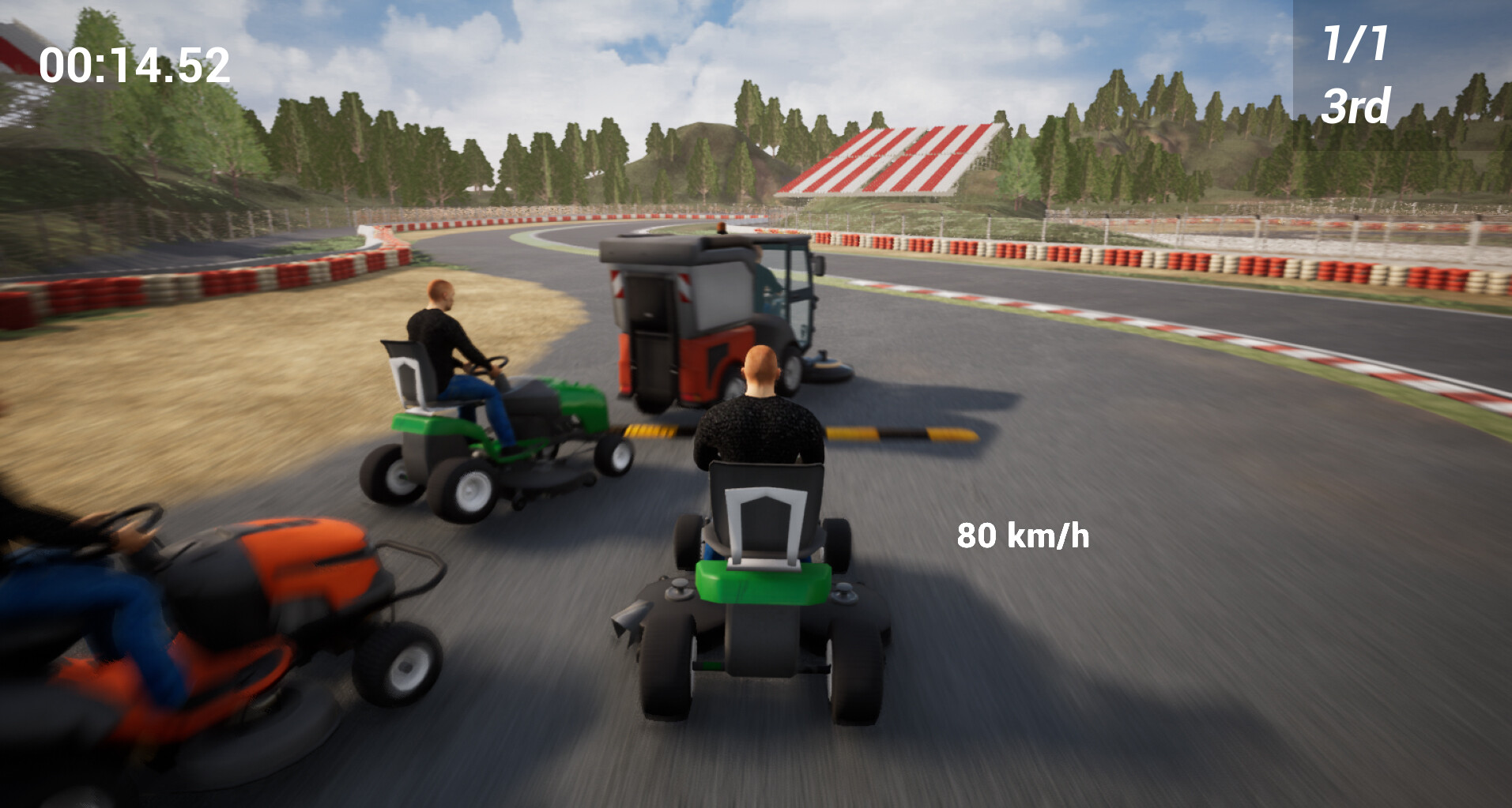 Lawnmower Game Racing 2: Drunken screenshot 2
